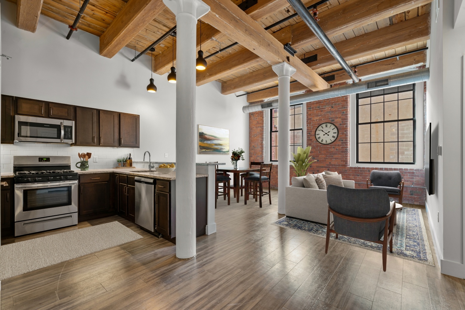 Modern Chocolate Factory apartment interior